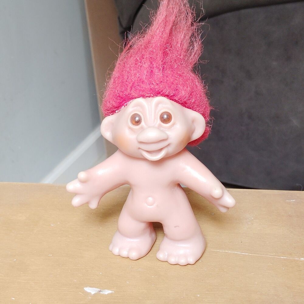 Dam Troll Thomas Vintage 1986 5" Red Hair Brown Eyes no outfit